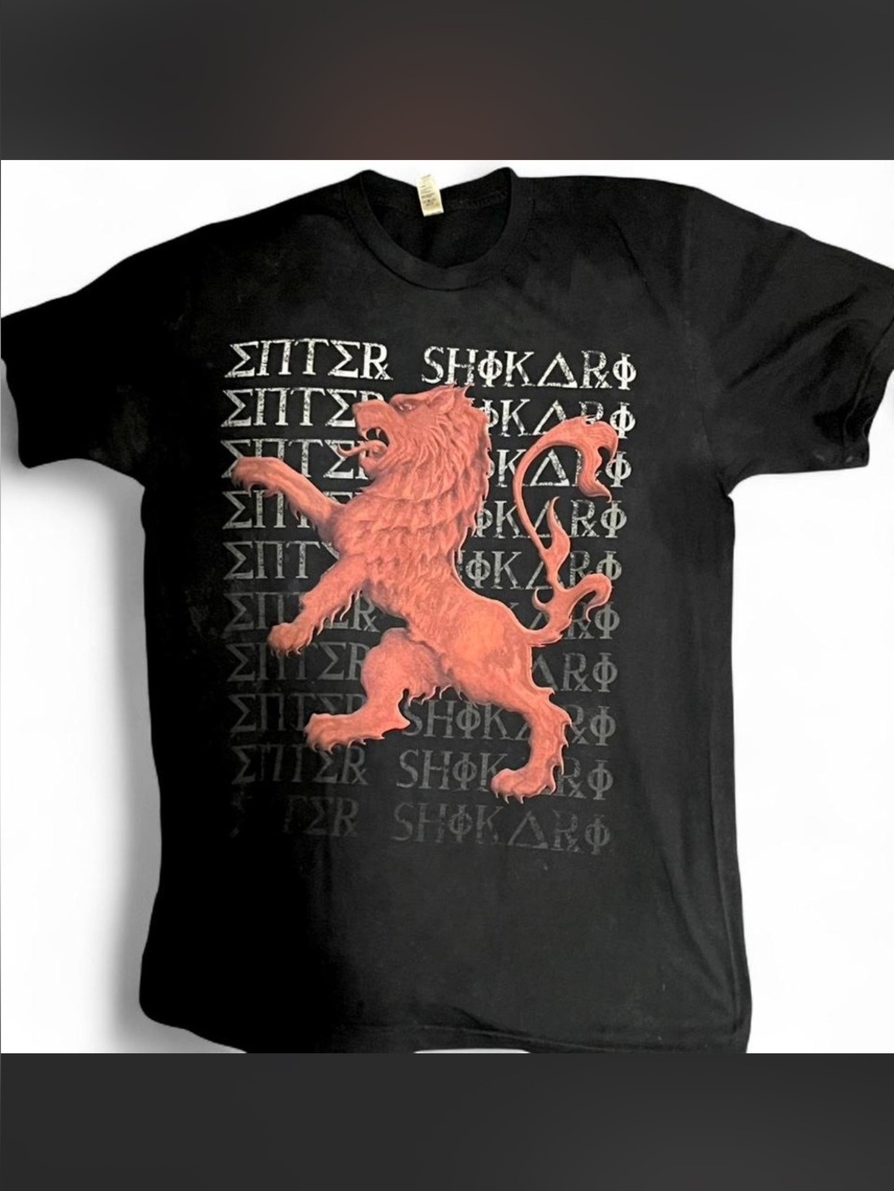 Enter Shakira Post Hardcore OG Lion Graphic Tee Size Medium